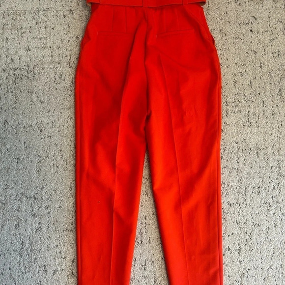 Zara barrel NWT legged high waisted belted (removable)  size XS NWT - Picture 2 of 9